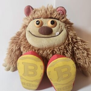 Hallmark Bigsby the Monster Interactive Story Buddy Plush Brown Shaggy Toy flaw